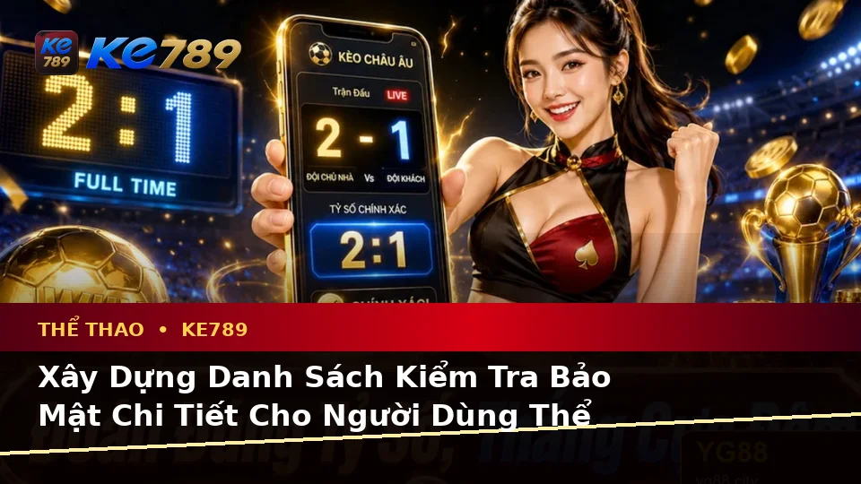Phân Tích Thể Thao Và Tỷ Số Trận Đấu Tại ke789pg.it.com: Xây Dựng Danh Sách Kiểm Tra Bảo Mật Trước Khi Sử Dụng Thể Thao KE789