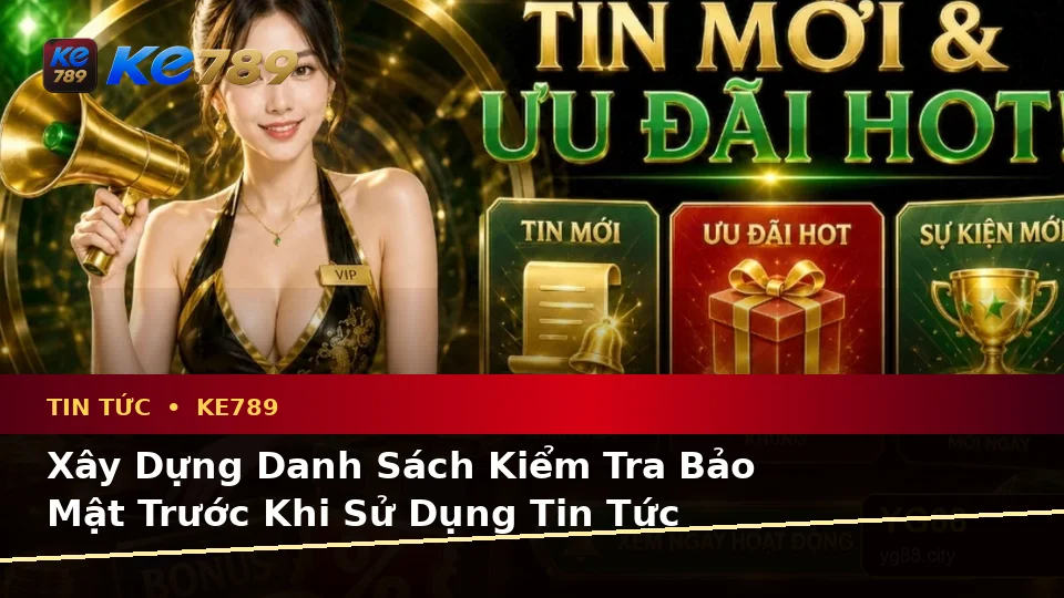 Xây Dựng Danh Sách Kiểm Tra Bảo Mật Trước Khi Sử Dụng Tin Tức KE789: Đọc Ưu Đãi Và Điều Kiện Khuyến Mãi An Toàn Tại ke789pg.it.com