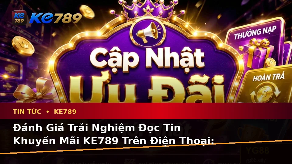 Đánh Giá Trải Nghiệm Đọc Tin Khuyến Mãi KE789 Trên Điện Thoại: Hướng Dẫn Chi Tiết Tại ke789pg.it.com