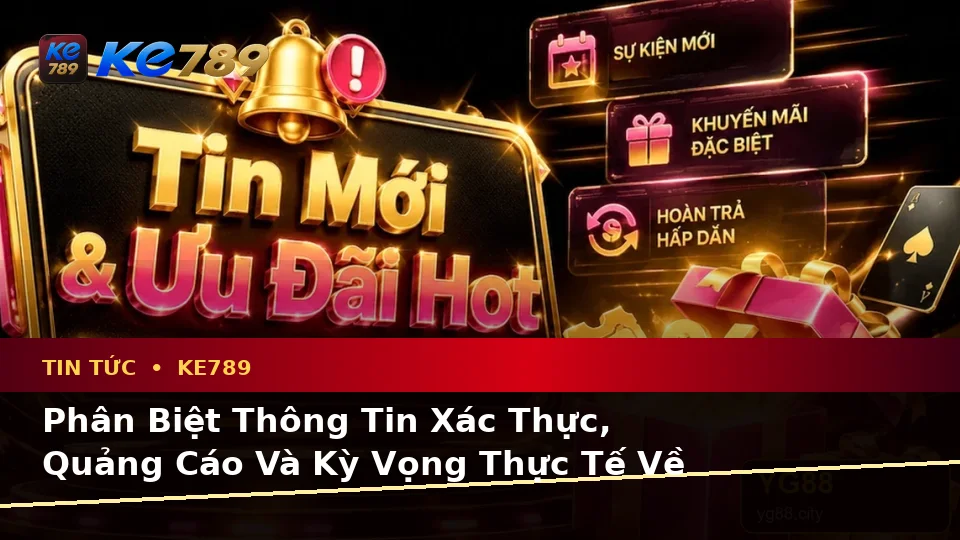 Phân Biệt Thông Tin Xác Thực, Quảng Cáo Và Kỳ Vọng Thực Tế Về Tin Tức KE789: Hướng Dẫn Chi Tiết Tại ke789pg.it.com