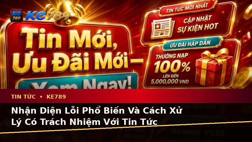 Nhận Diện Lỗi Phổ Biến Và Cách Xử Lý Có Trách Nhiệm Với Tin Tức KE789: Hướng Dẫn Chi Tiết Tại ke789pg.it.com