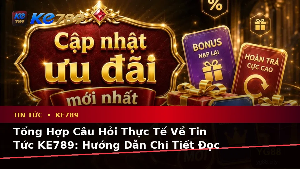 Tổng Hợp Câu Hỏi Thực Tế Về Tin Tức KE789: Hướng Dẫn Chi Tiết Đọc Ưu Đãi Và Điều Kiện Khuyến Mãi Tại ke789pg.it.com