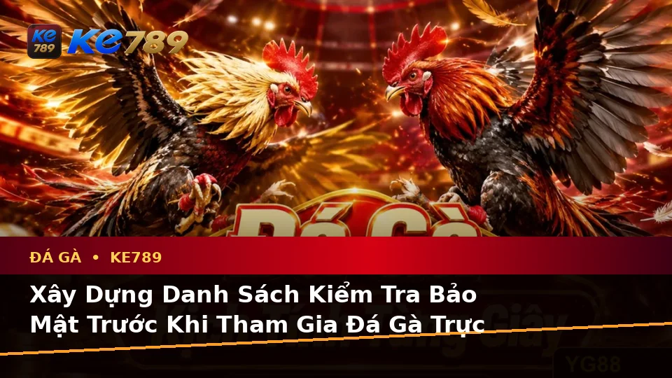 Đá Gà Trực Tuyến Và Quản Lý Phiên Chơi Tại ke789pg.it.com: Xây Dựng Danh Sách Kiểm Tra Bảo Mật Trước Khi Sử Dụng KE789