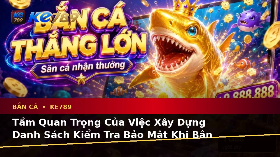Bắn Cá Săn Thưởng KE789 Tại ke789pg.it.com: Xây Dựng Danh Sách Kiểm Tra Bảo Mật Trước Khi Tham Gia