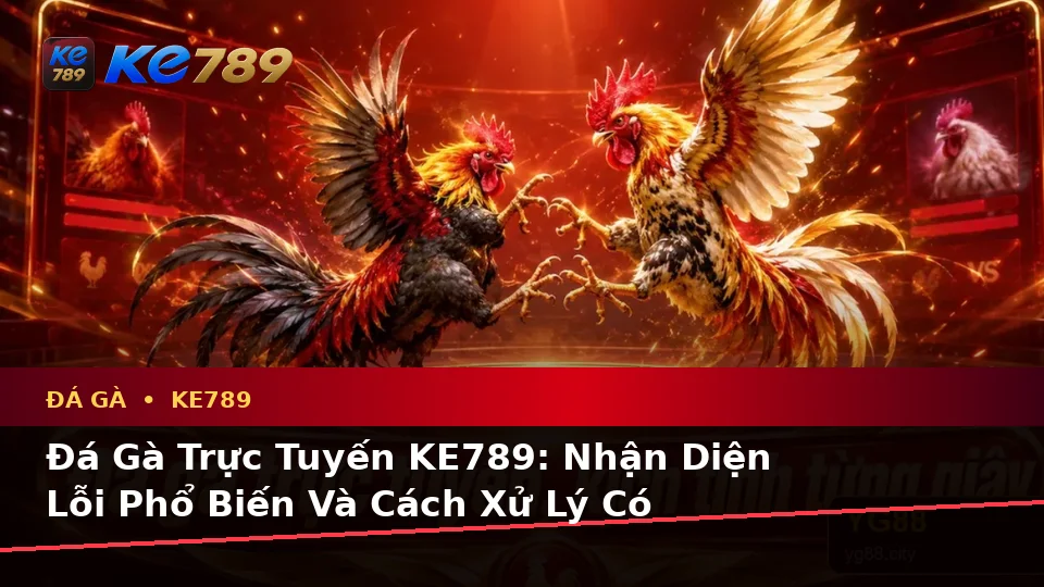 Đá Gà Trực Tuyến KE789: Nhận Diện Lỗi Phổ Biến Và Cách Xử Lý Có Trách Nhiệm Khi Quản Lý Phiên Chơi Tại ke789pg.it.com