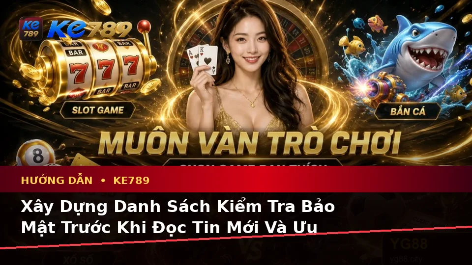 Xây Dựng Danh Sách Kiểm Tra Bảo Mật Trước Khi Đọc Tin Mới Và Ưu Đãi KE789 Tại ke789pg.it.com