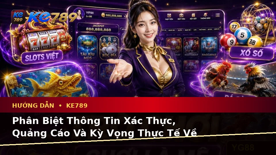 Phân Biệt Thông Tin Xác Thực, Quảng Cáo Và Kỳ Vọng Thực Tế Về Hướng Dẫn KE789: Tin Mới, Ưu Đãi Và Điều Kiện Khuyến Mãi Tại ke789pg.it.com